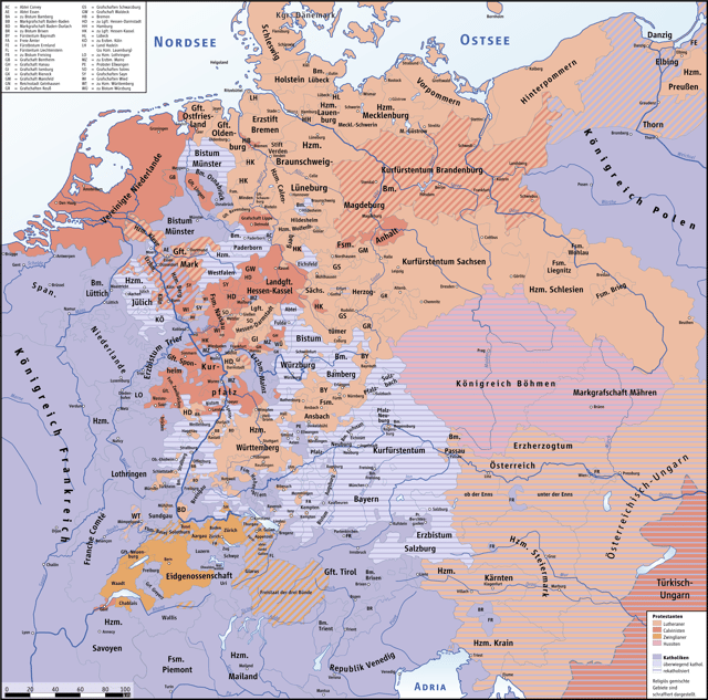 Religion in the Holy Roman Empire on the eve of the Thirty Years' War