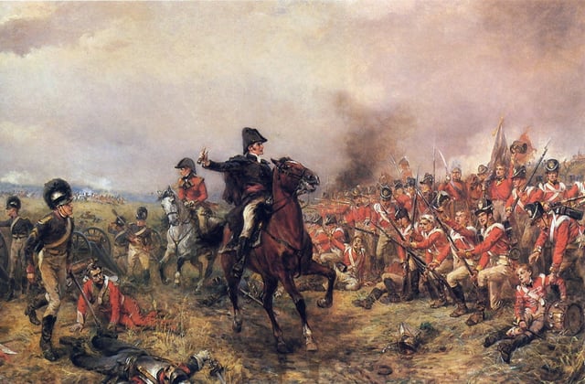 Wellington at Waterloo by Robert Alexander Hillingford