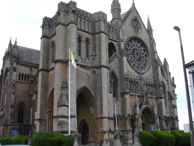 The Roman Catholic cathedral at Arundel. Arundel has been a stronghold of the Catholic faith since the Reformation