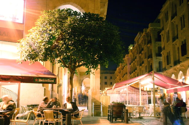 Cafés in downtown Beirut