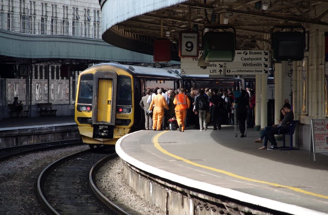 GWR has some of the most overcrowded services on the network. Here, passengers at Bristol Temple Meads board a service for Cardiff Central.