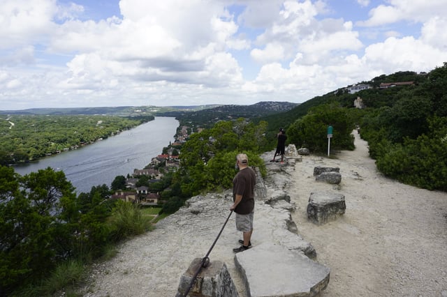 View of the Colorado River from Covert Park at Mount Bonnell