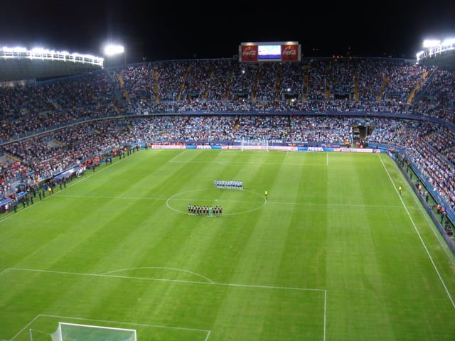 La Rosaleda is the stadium of Málaga CF, one of four Andalusian clubs in Segunda División