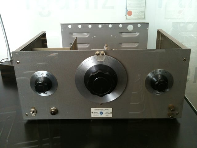 The HP200A, a precision audio oscillator, was the company's very first financially successful product.