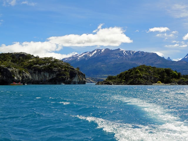 General Carrera lake, the largest in the country.
