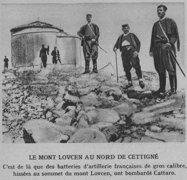 Montenegrin troops outside of Lovćen, October 1914.