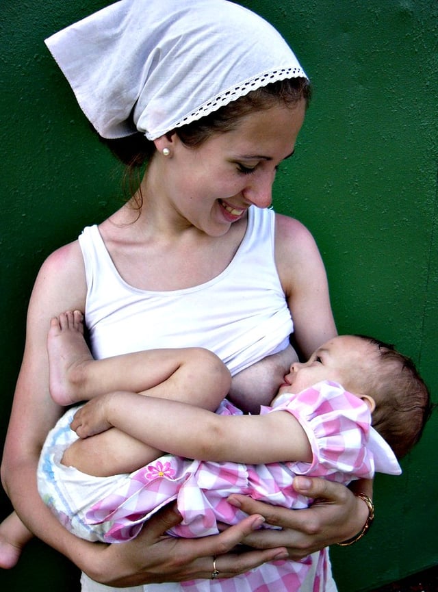 Breastfeeding to provide a mother's milk