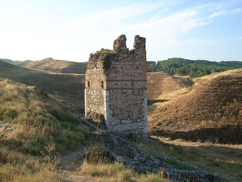 Tower of the Old Castle of Alcalá La Vieja