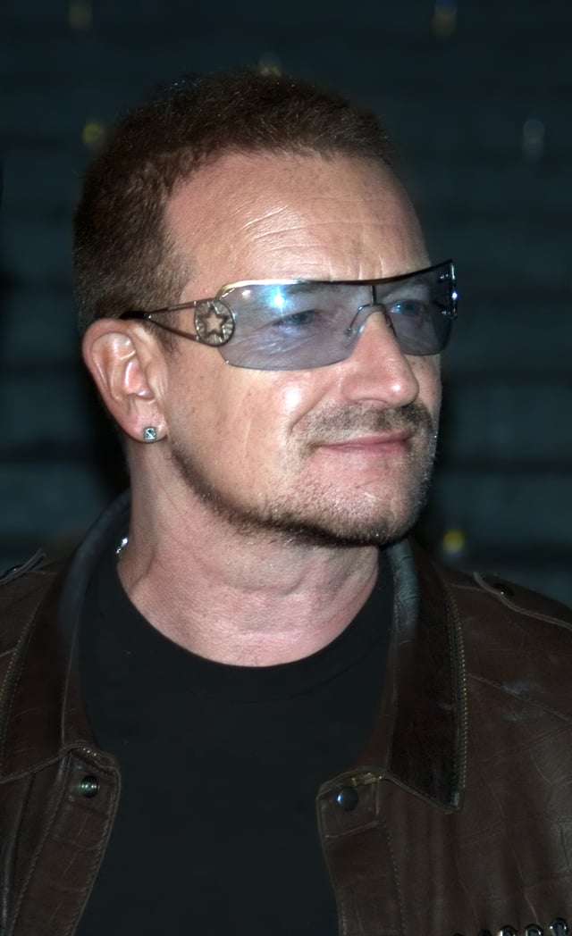 Hewson has been the main subject of several songs written by Bono (pictured).