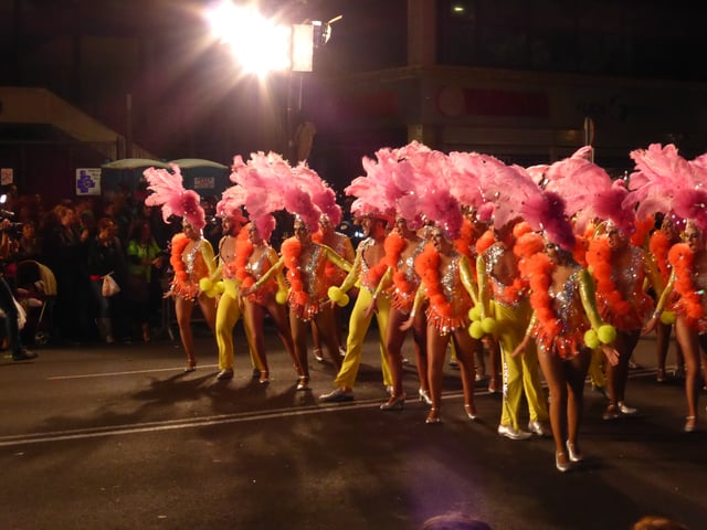 Parade in the Carnival of Santa Cruz de Tenerife.