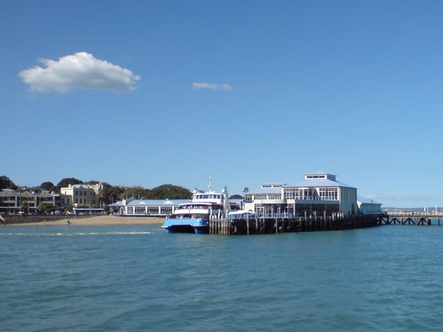 Ferry travel is a common type of public transport for some Auckland destinations