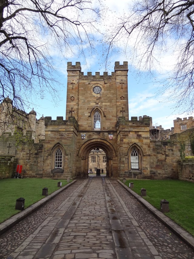 Durham Castle (gatehouse pictured) houses University College, making it one of the oldest buildings currently being used to house a university in the world