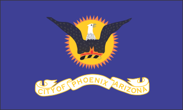 The former city flag of Phoenix, adopted in November 1921
