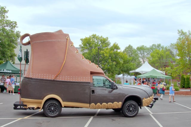 L.L.Bean Bootmobile in Freeport, Maine, July 7, 2012