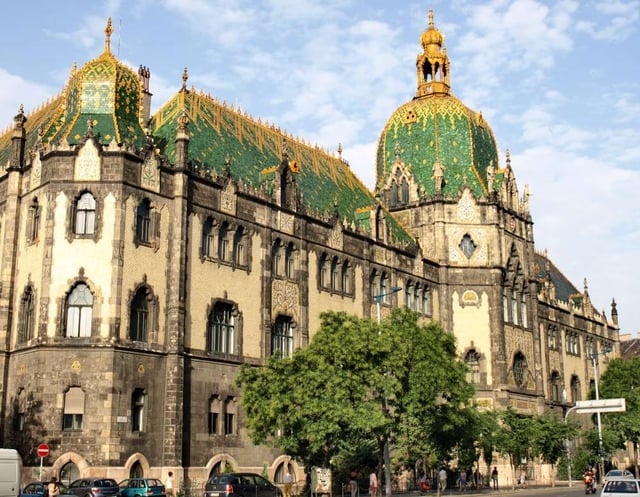 The Museum of Applied Arts, an Art Nouveau building designed by Ödön Lechner
