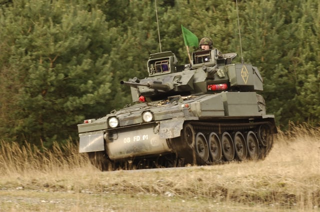 A Scimitar as used by armoured reconnaissance regiments of the British Army