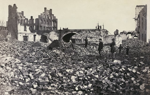 Retreating Confederates burned one-fourth of Richmond in April 1865