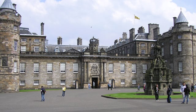 Holyrood Palace, the monarch's official Scottish residence