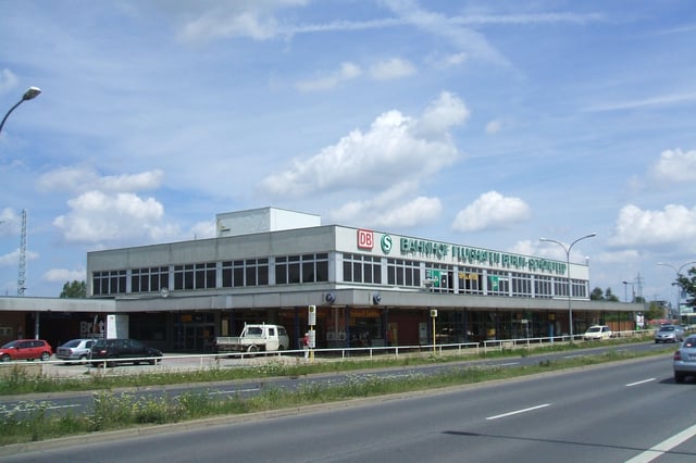 The airport's railway station