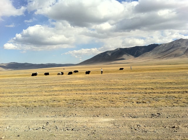 Landscape in Bayan-Ölgii Province.