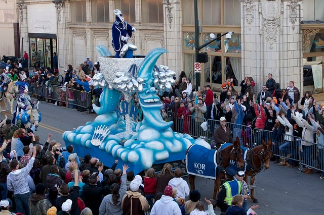 Knights of Revelry parade on Royal Street in 2010.