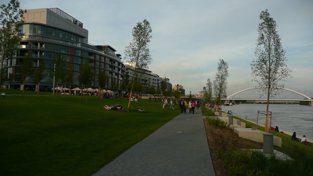 New Danube waterfront