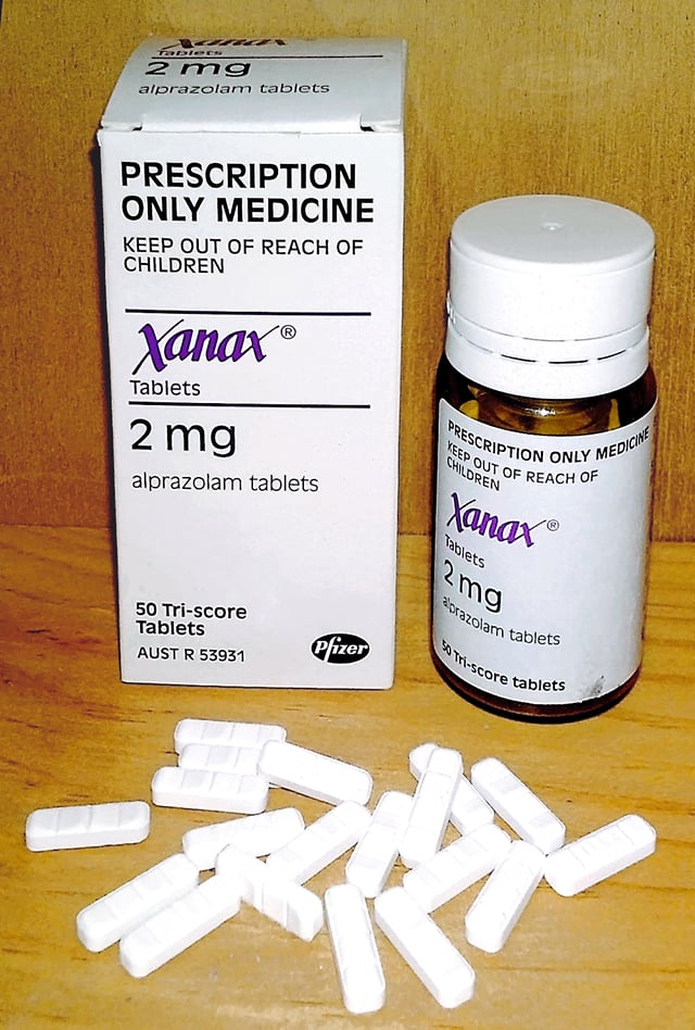 Xanax (alprazolam) 2 mg tri-score tablets