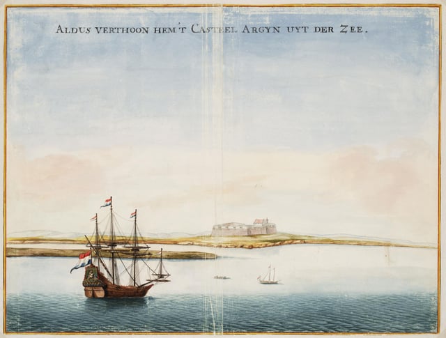 The Dutch trading post of Arguin in 1665