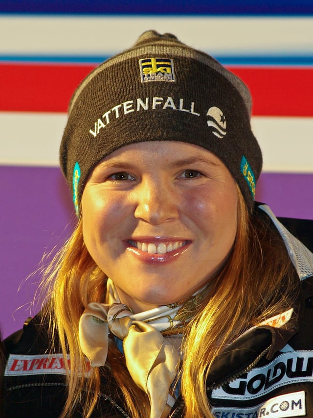 Anja Pärson a Sámi skier from Sweden