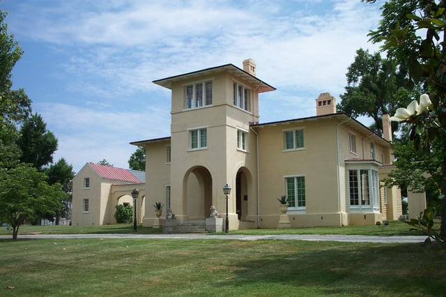 Blandwood Mansion, by Alexander Jackson Davis