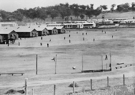 Japanese POW camp in Cowra, 1944, several weeks before the Cowra breakout