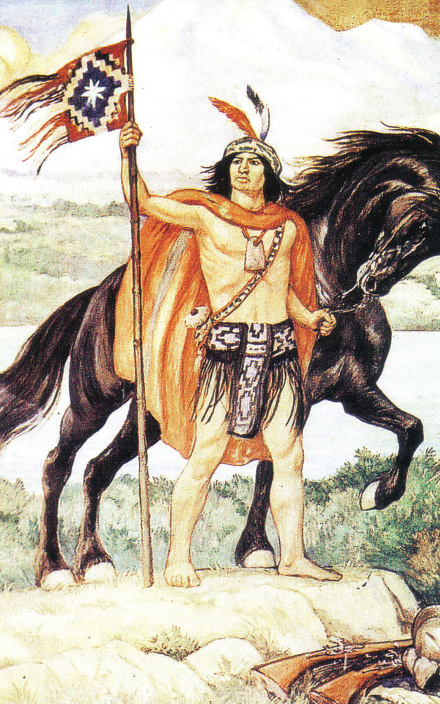 Lautaro, toqui and hero of the Arauco war