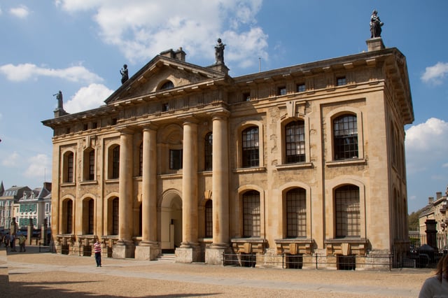 The Clarendon Building is home to many senior Bodleian Library staff and previously housed the university's own central administration.
