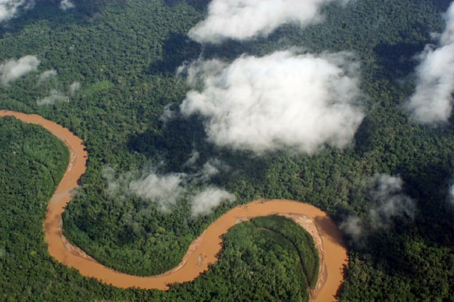 Amazon river basin seen in Pando Department, Northern Bolivia.