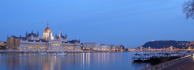 Panorama of the Danube in Budapest
