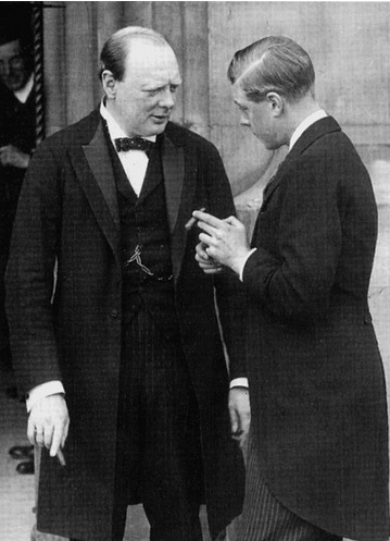 Churchill and Prince of Wales (future Edward VIII)