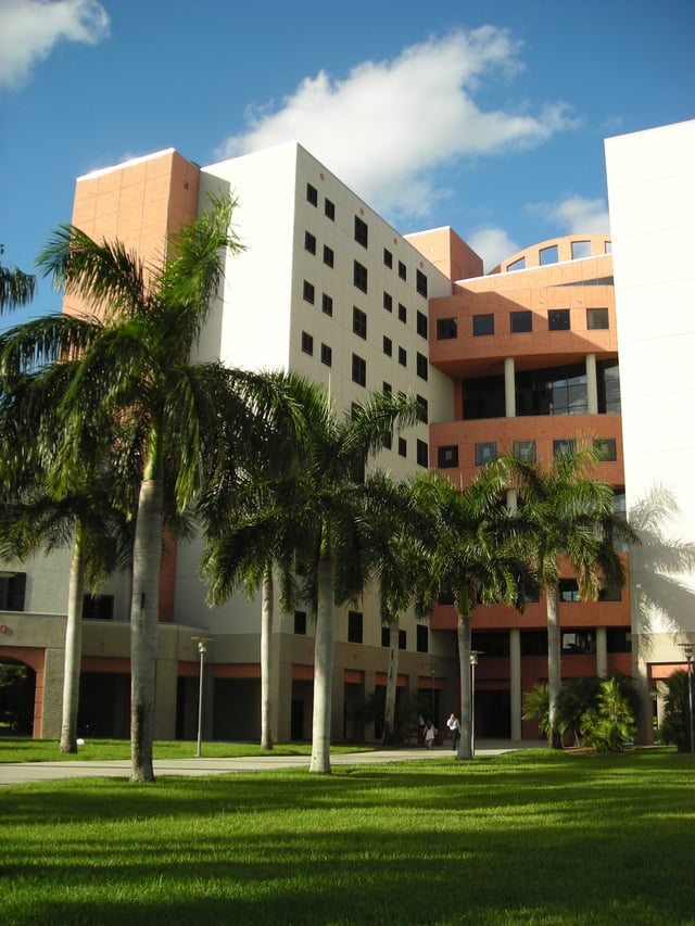 University Park Towers, graduate student and upperclassmen apartments.