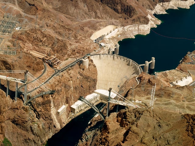 The Hoover Dam is an example of an arch-gravity dam.