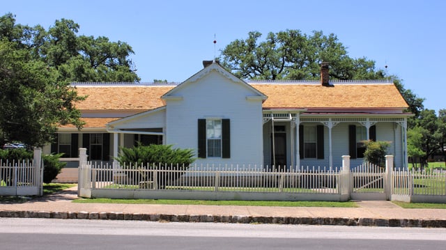 Johnson's boyhood home in Johnson City, Texas