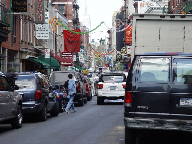 Mulberry Street in Little Italy