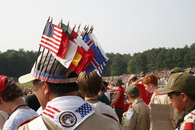 Scouts from all over the country and the world showed up for the 2005 jamboree.