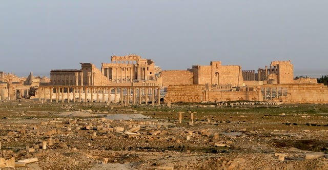 The ruins of Palmyra. The Palmyrenes were a mix of Arabs, Amorites and Arameans.