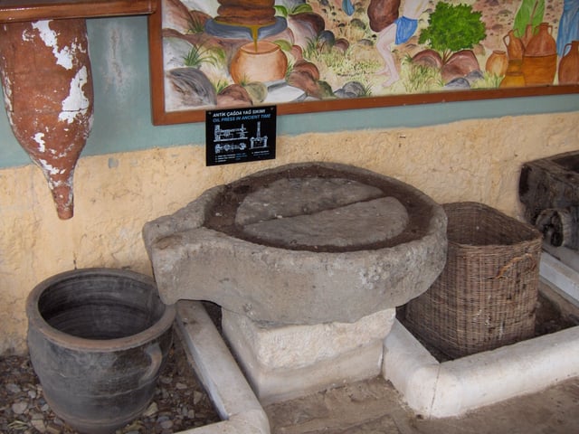 Ancient oil press (Bodrum Museum of Underwater Archaeology, Bodrum, Turkey)