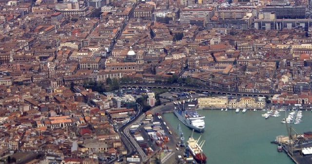 The port of Catania