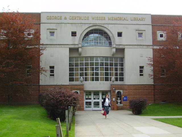 The George and Gertrude Wisser Memorial Library, on the Old Westbury campus