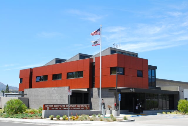 Fire Station 35 in Newbury Park opened in 2017 and replaced the 1962 station.