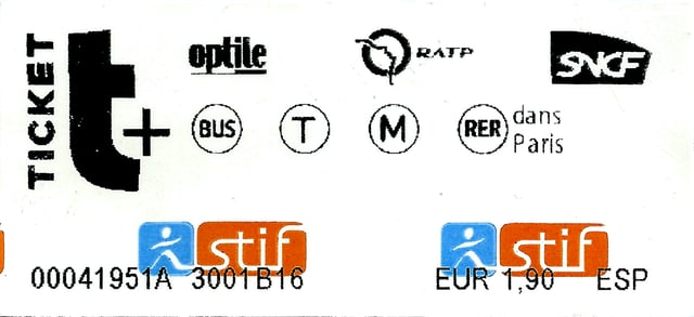 Ticket "t+"