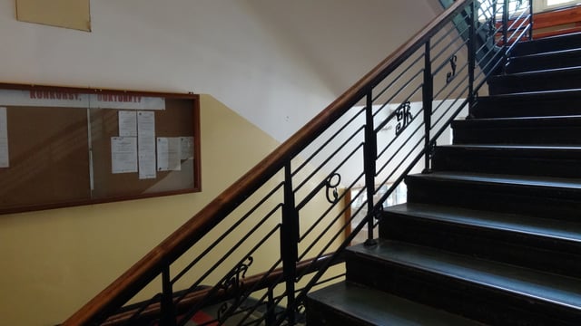 Chemical elements' symbols in the staircase