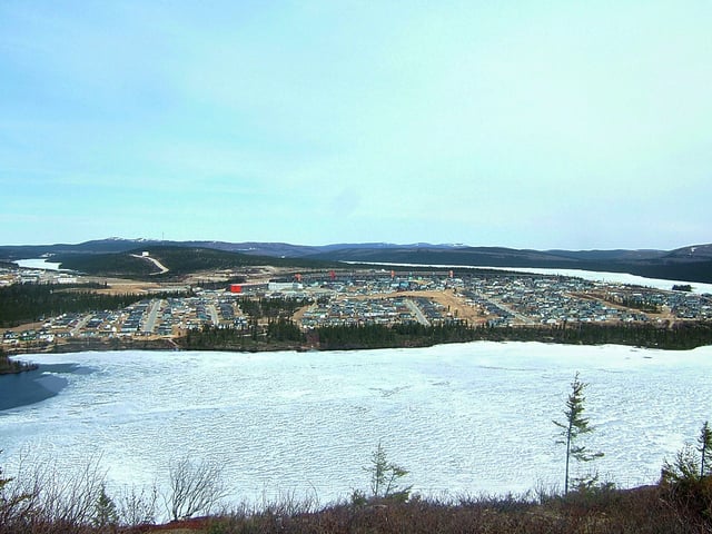 Mining town of Fermont, North Shore, the beginning of the road of iron