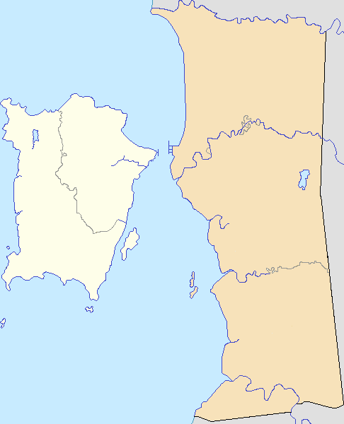 Locations of George Town and its suburbs